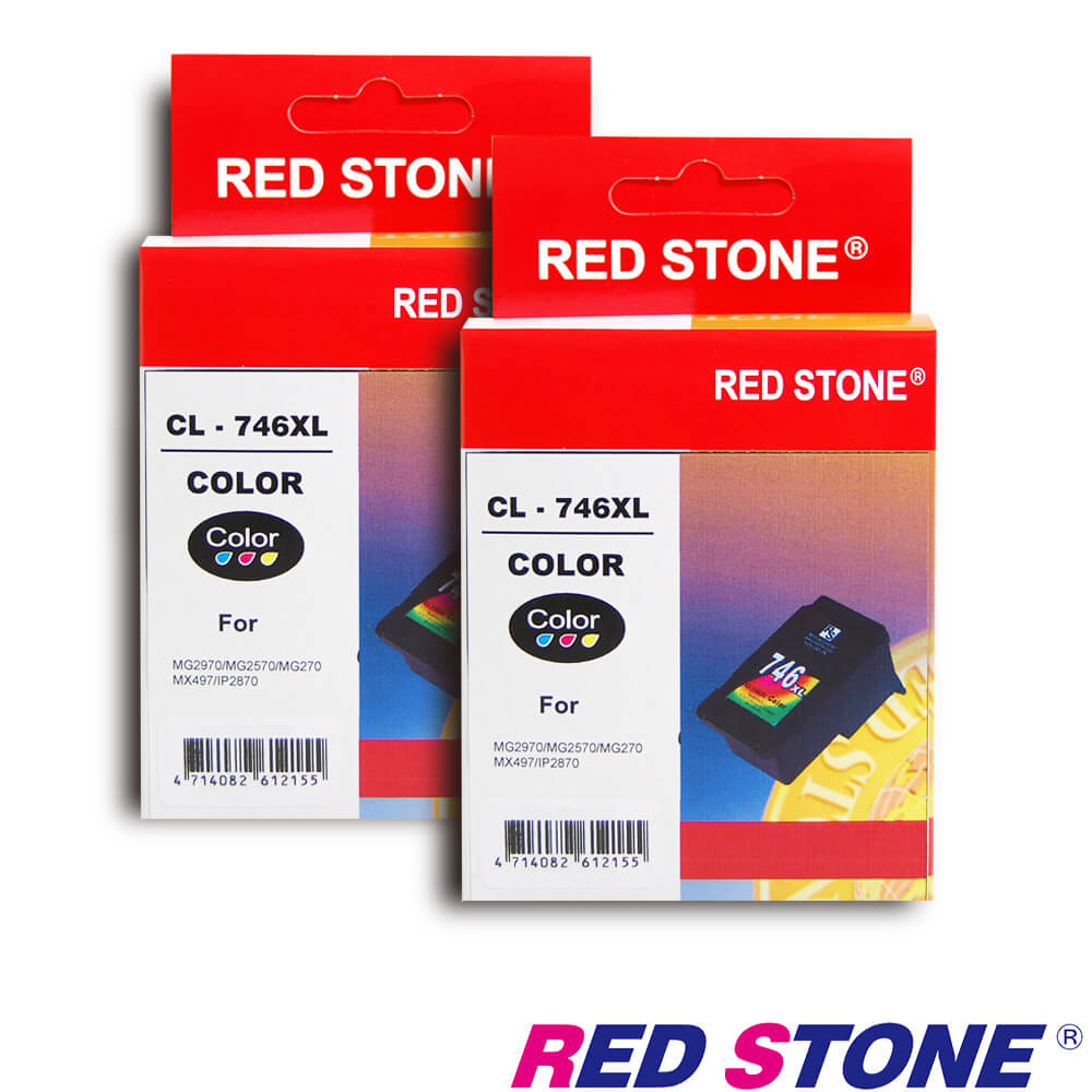RED STONE for CANON CL-746XL [高容量]墨水匣(彩色×2)