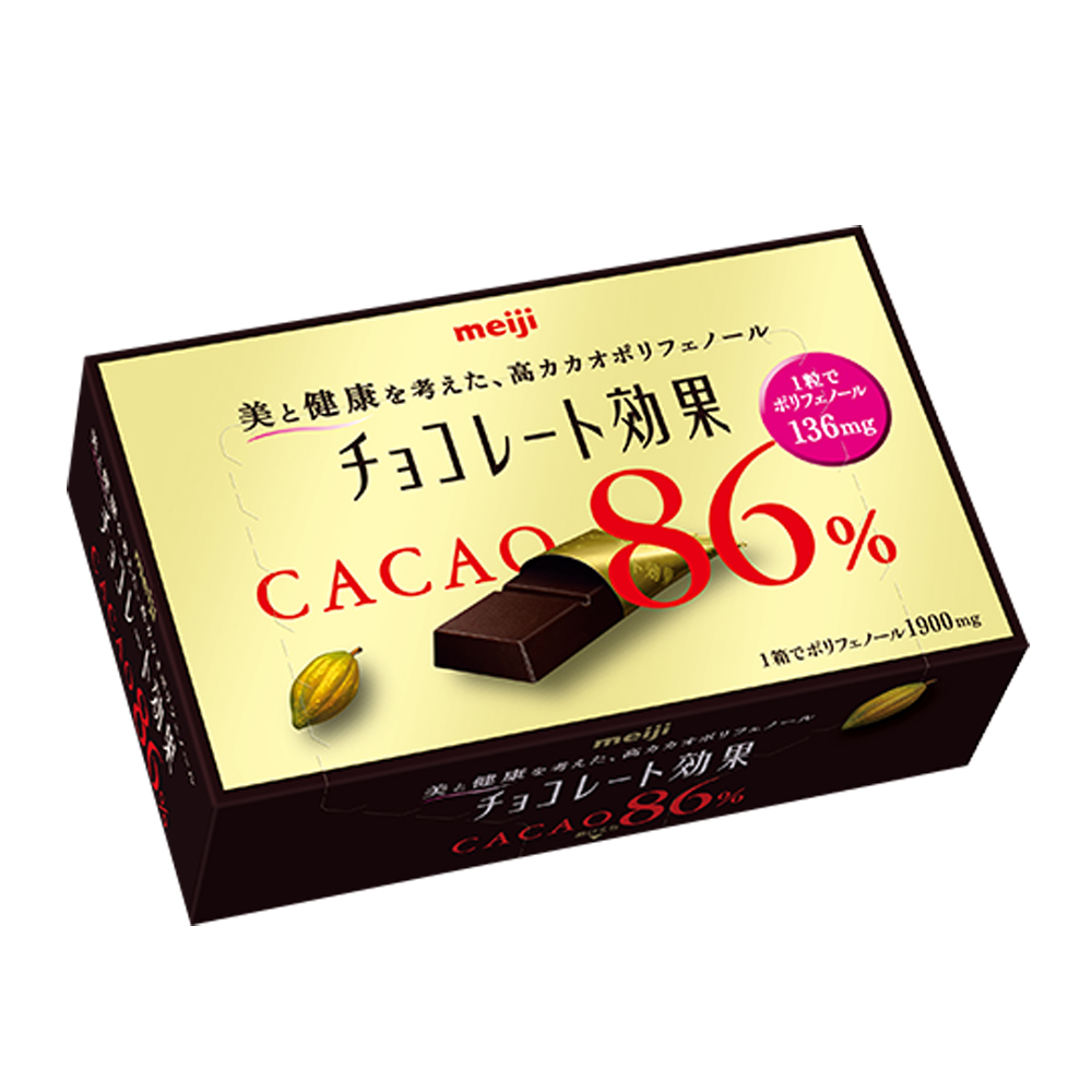 明治 CACAO86%黑巧克力 盒裝70g