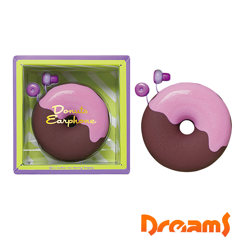 Dreams Donuts Earphone 藍莓甜甜圈耳機禮物組