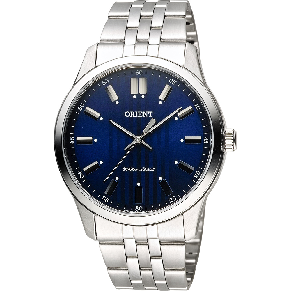 ORIENT 東方錶 都會雅仕石英錶-藍x銀/42mm