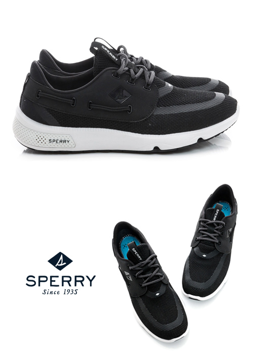 SPERRY 全新進化7SEAS全方位休閒鞋(情侶款)-黑