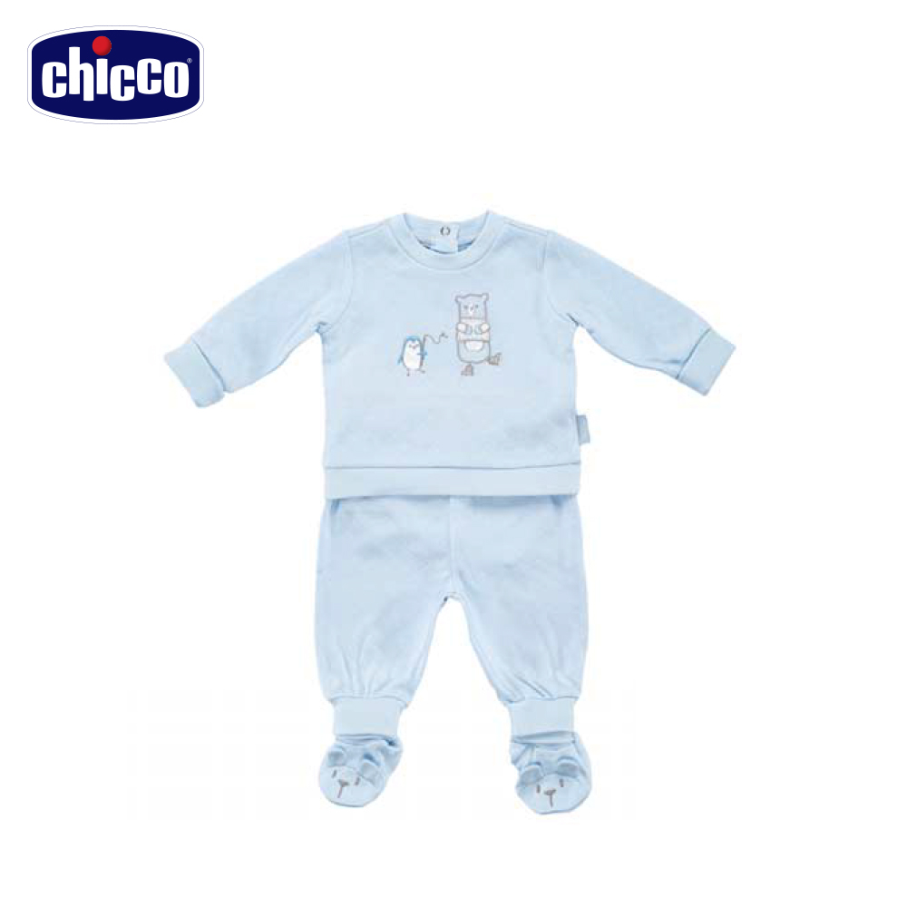 chicco冰雪小熊夾棉連身衣套裝 (3個月-12個月)
