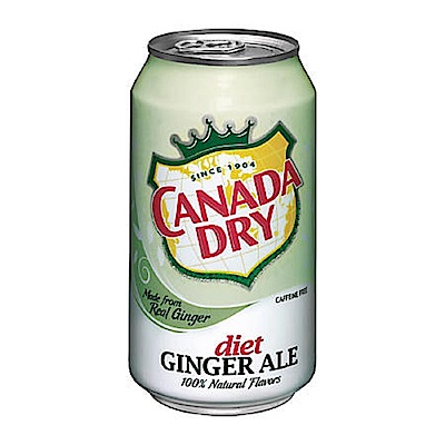 CANADA DRY diet薑汁風味汽水(355mlx12瓶)