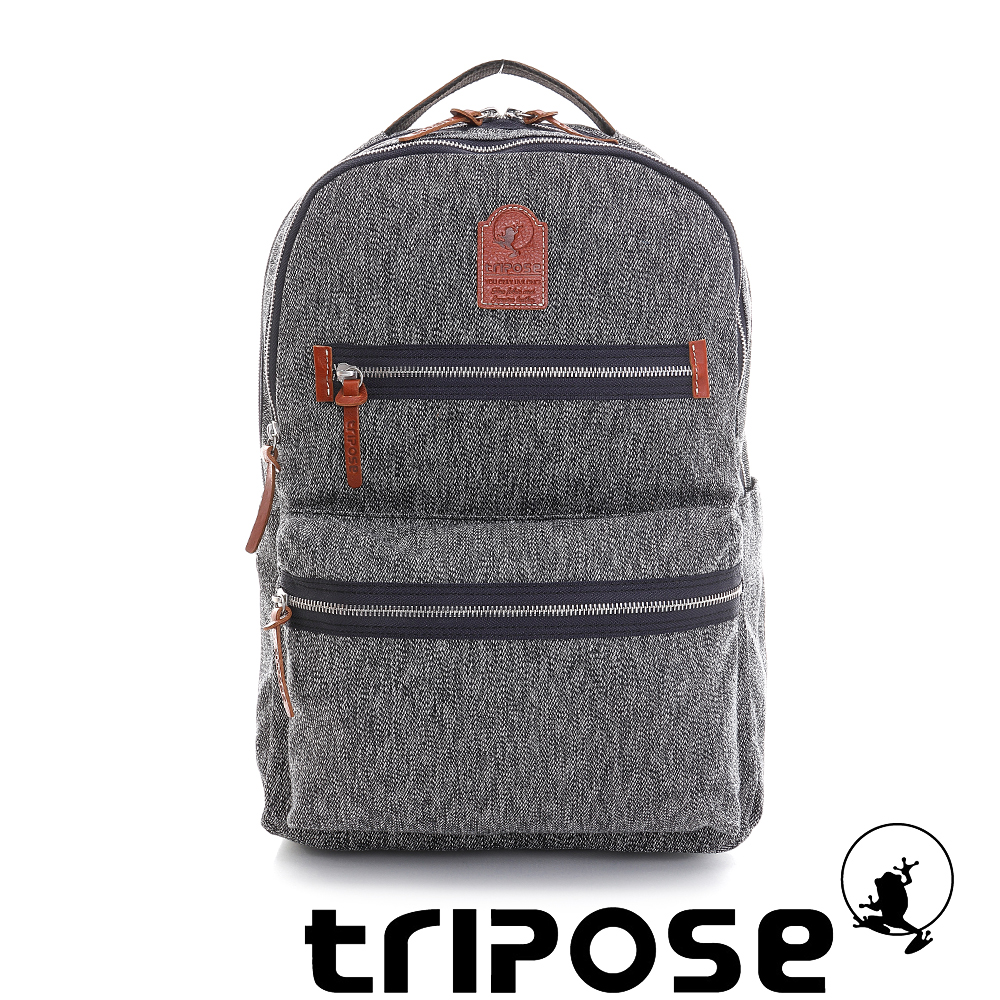 tripose 岩紋系列岩紋潮感輕旅後背包 深藍