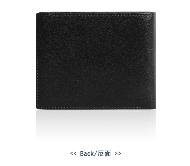 BRAUN BUFFEL - LUIS路易斯系列4卡零錢皮夾 - 黑色