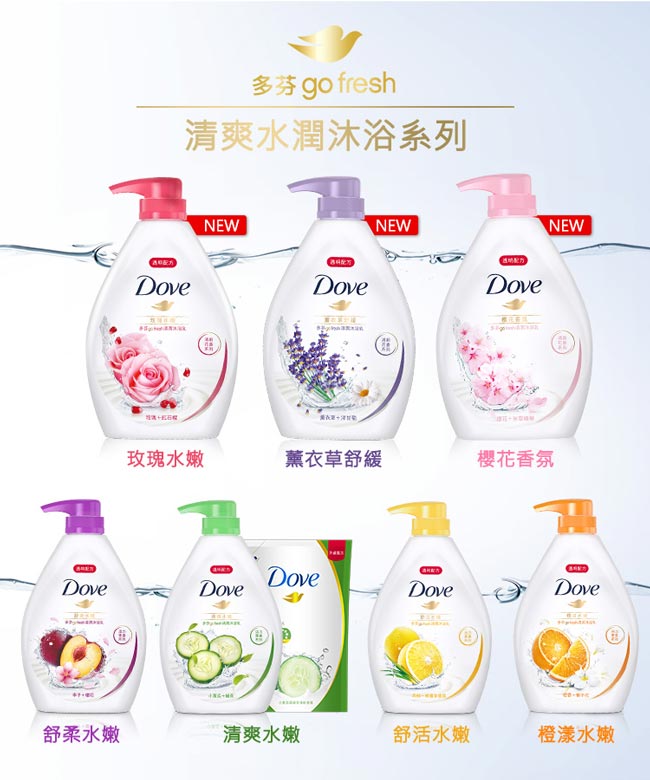 DOVE 多芬 薰衣草舒緩沐浴乳 1000ML