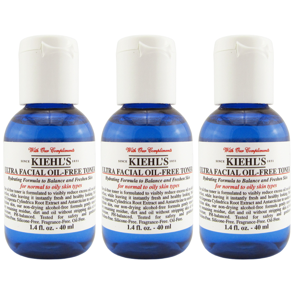 KIEHLS契爾氏 冰河保濕無油清爽化妝水40ml*3