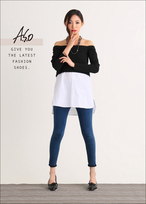 A.S.O 樂福氣墊 真皮鉚釘蝴蝶結奈米氣墊鞋 黑