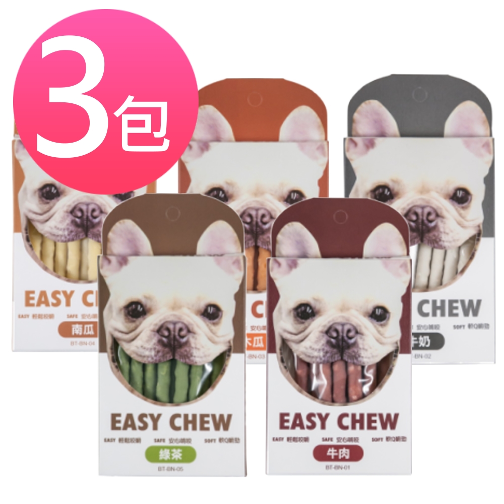 台灣零食 EASYCHEW 耐嚼磨牙棒 (三包組)