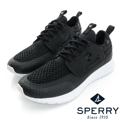 SPERRY 7SEAS輕量防潑水休閒鞋(中性款)-黑