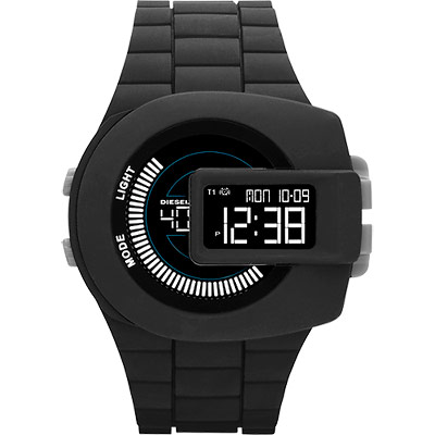 DIESEL Digital 電子時尚玩家腕錶-黑/52mm