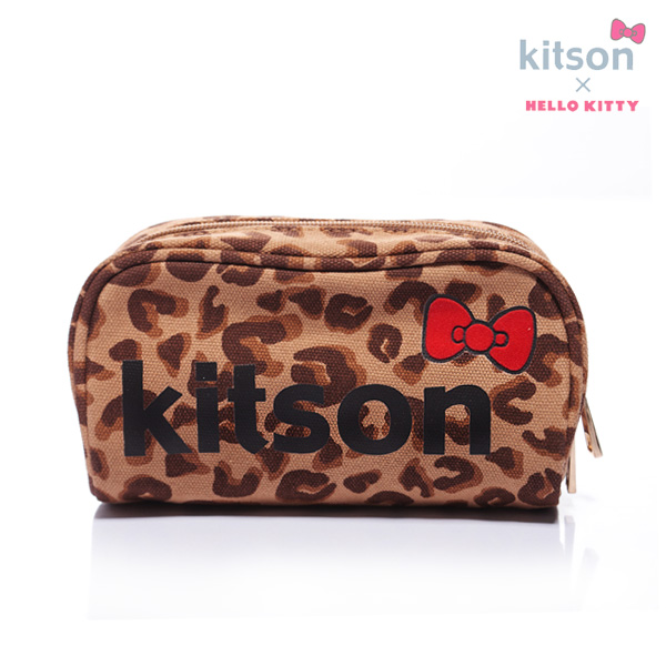 kitson x Ribbon Hello Kitty Pouch (豹紋)