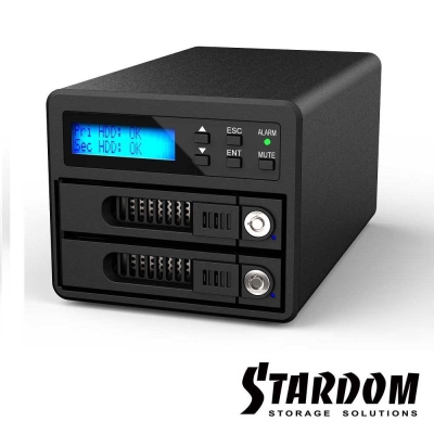 RAIDON 2.5吋/3.5吋USB3.0/eSATA 2bay磁碟陣列