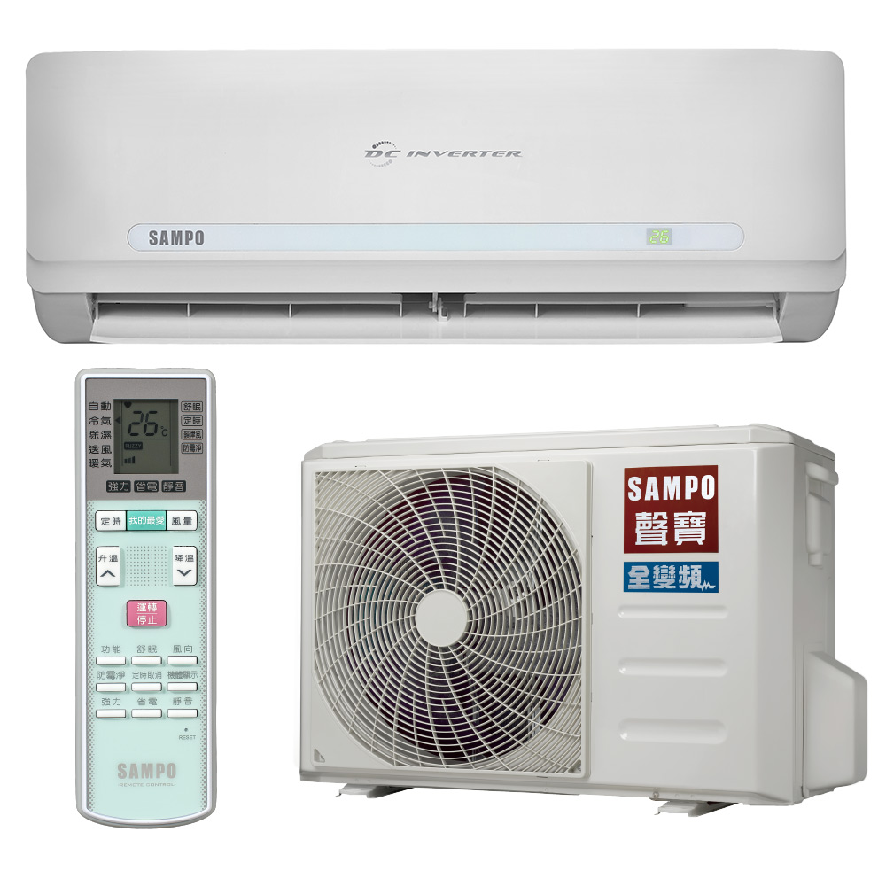 Sampo 聲寶4 6坪變坪冷暖分離式冷氣au Qc28dc Am Qc28dc 其他電暖器 Yahoo奇摩購物中心