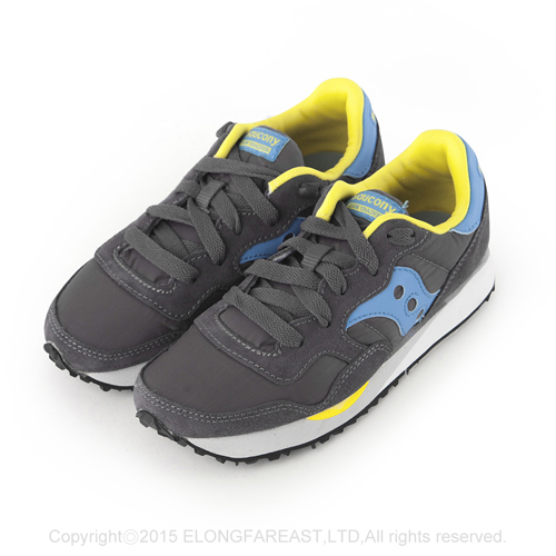 (女) 美國 SAUCONY 經典時尚休閒輕量慢跑球鞋-碳灰藍