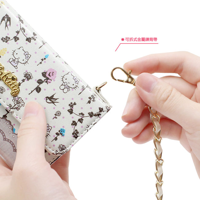 GARMMA Hello KittyiPhone 6/6S+ 5.5吋 皮夾式側背皮套