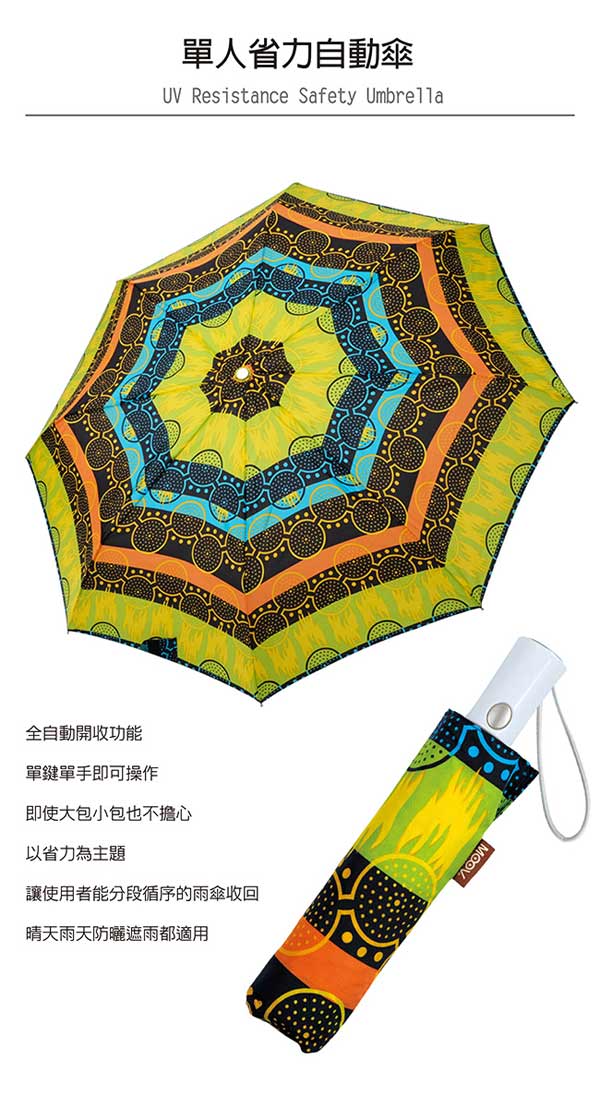 RAINSTORY熱帶風情抗UV省力自動傘