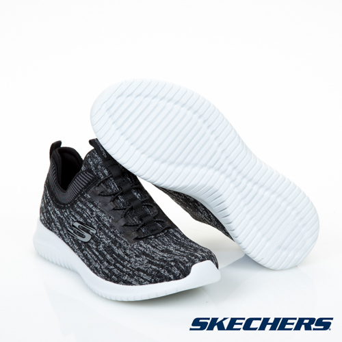 SKECHERS (女)運動系列 ULTRA FLEX-12831BKGY