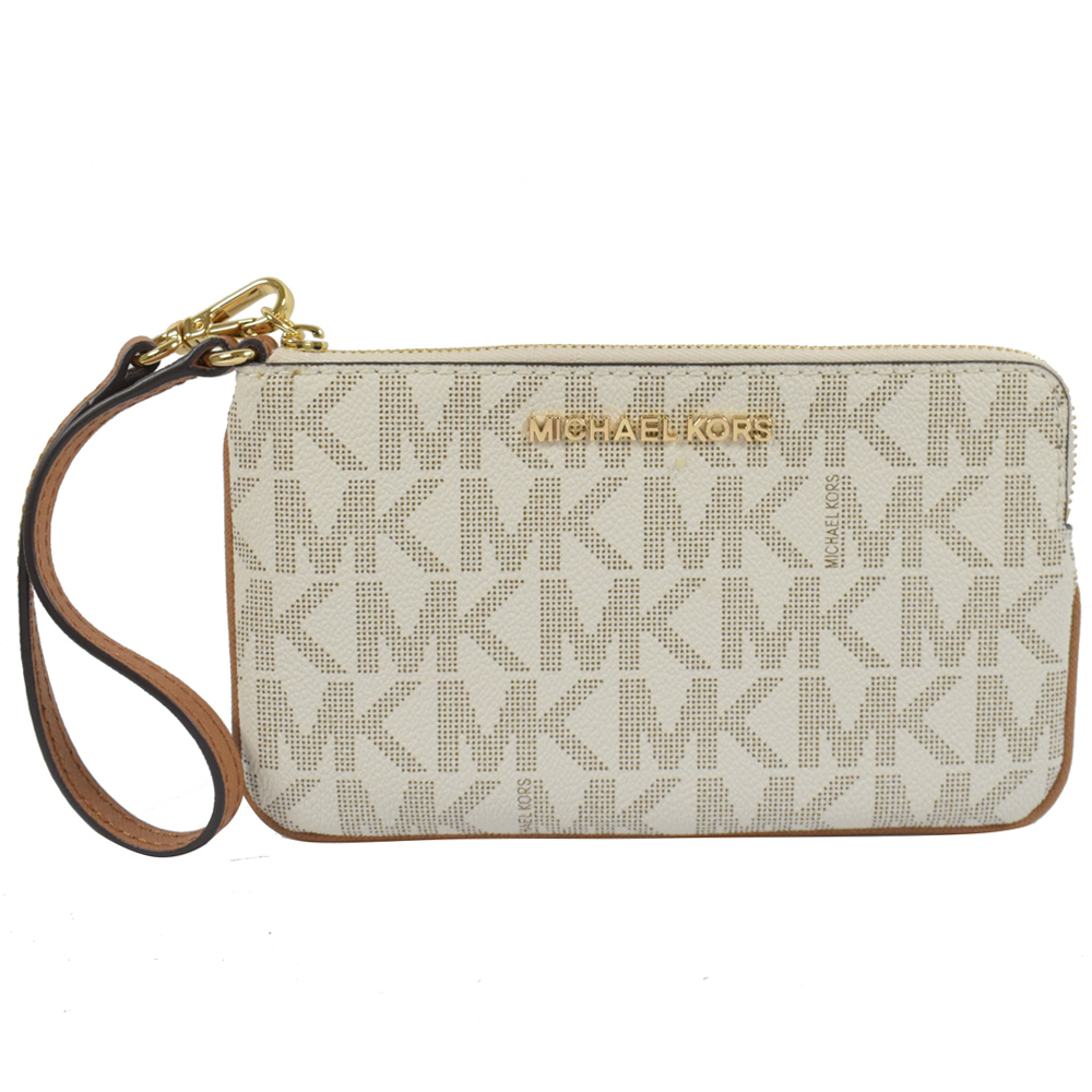 MICHAEL KORS JET SET經典手拿包(白)