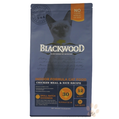 柏萊富blackwood 室內貓全齡優活配方(雞肉+糙米)13.23磅
