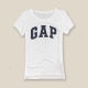 GAP 女生 短袖 T恤 白 0352 product thumbnail 1