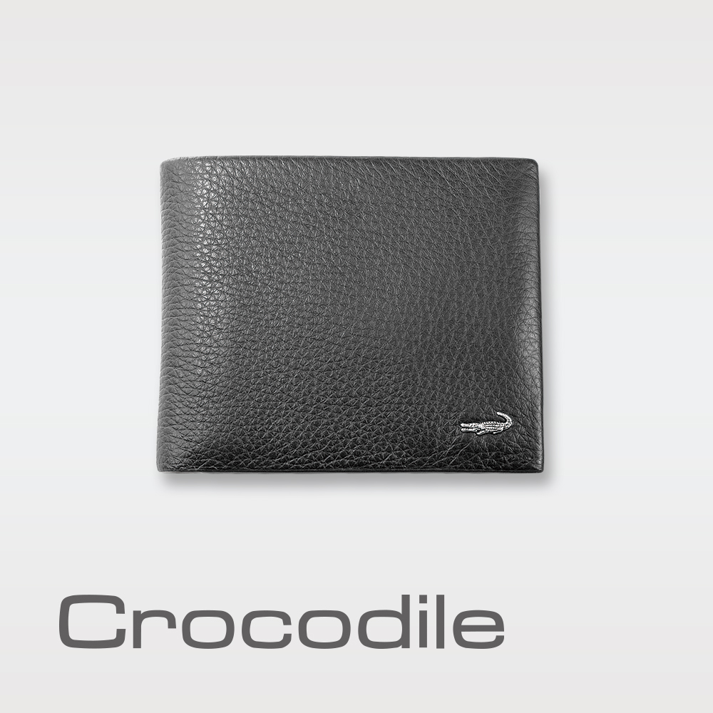 Crocodile 自然摔紋軟皮多卡短夾 0103-695201