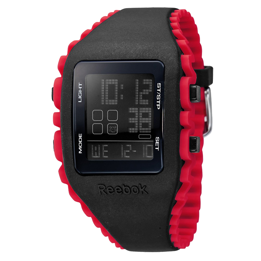 Reebok Z1G系列光速飛躍電子腕錶-紅x黑/41mmx41mm