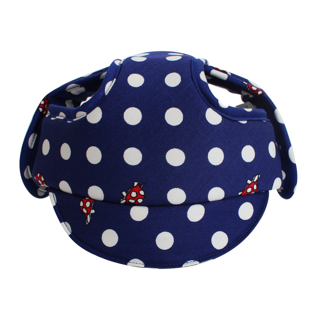 舒適 SCHICK 輕柔嬰幼兒安全防撞防護帽/學步帽(圓點藍)