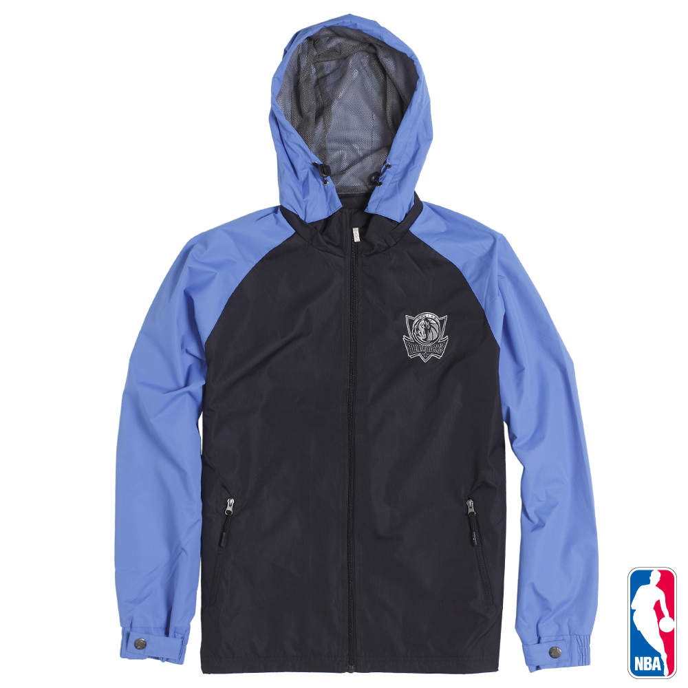 NBA-達拉斯小牛隊連帽運動風衣外套-深藍(男)