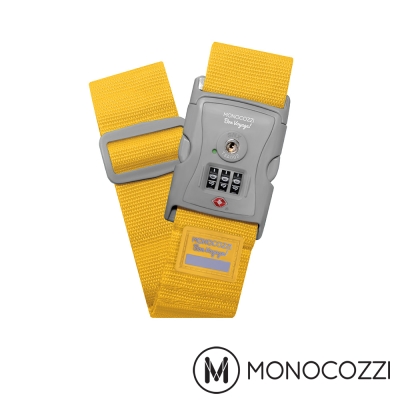 MONOCOZZI TSA LUGGAGE BELT 密碼行李箱綁帶-嫩黃