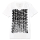 A|X Armani Exchange 幾何印刷V領短袖T恤-白 product thumbnail 1