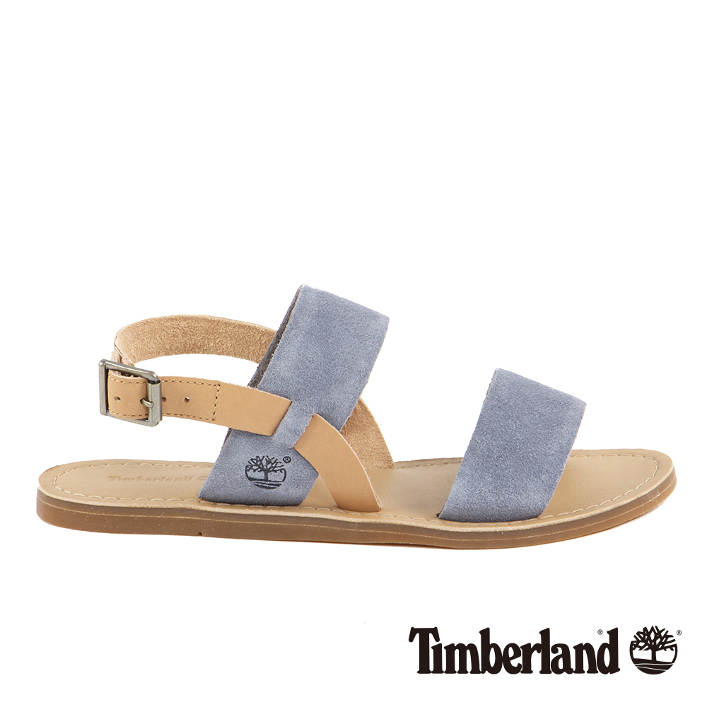 Timberland 女款中灰色麂皮露根涼鞋