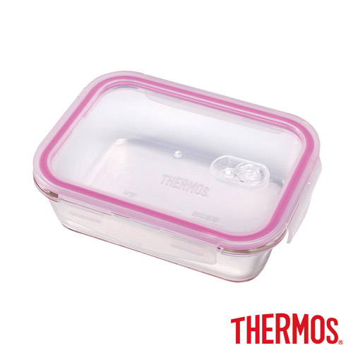 THERMOS 膳魔師 耐熱玻璃保鮮盒1.05L(Z-GFC1050R-PK)