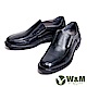 W&M 氣墊舒適素面直套款 男皮鞋-黑 product thumbnail 1