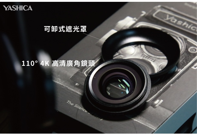 YASHICA 4K HD 2合一廣角微距手機外接鏡頭