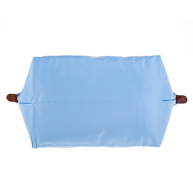Longchamp Le Pliage 短把摺疊水餃包 (中/灰藍)