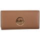 Michael Kors Fulton Carryall 金屬圖騰釦式長夾(棕色) product thumbnail 1