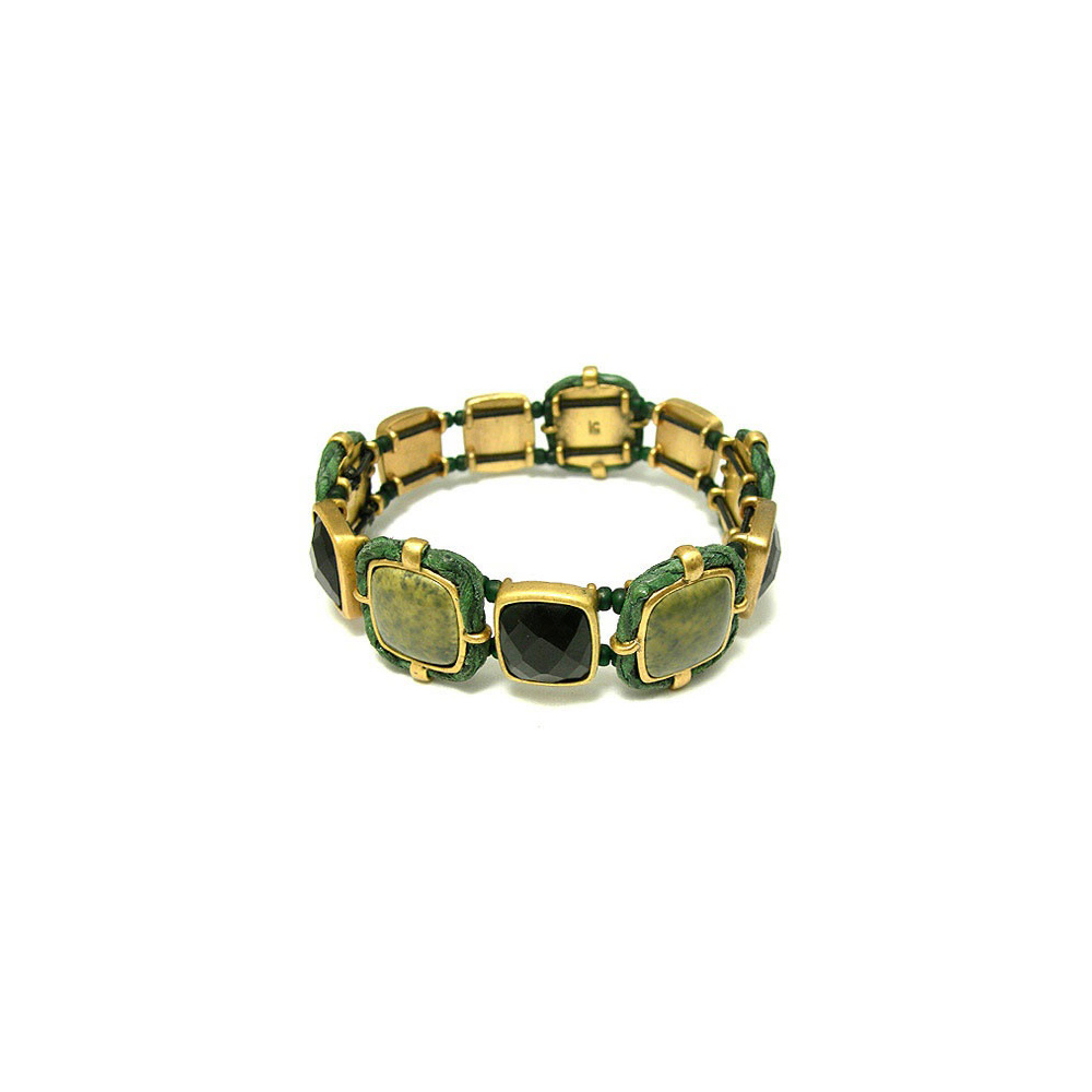 LIZ claiborne 俏麗天使造型手環(綠色)
