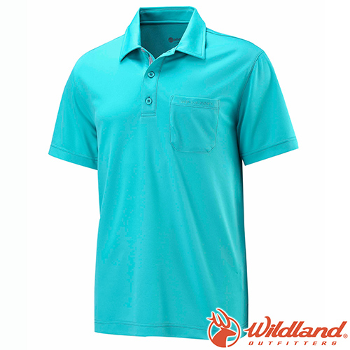 Wildland 荒野 W1622-67湖水綠 男 疏水纖維排汗衣Polo衫