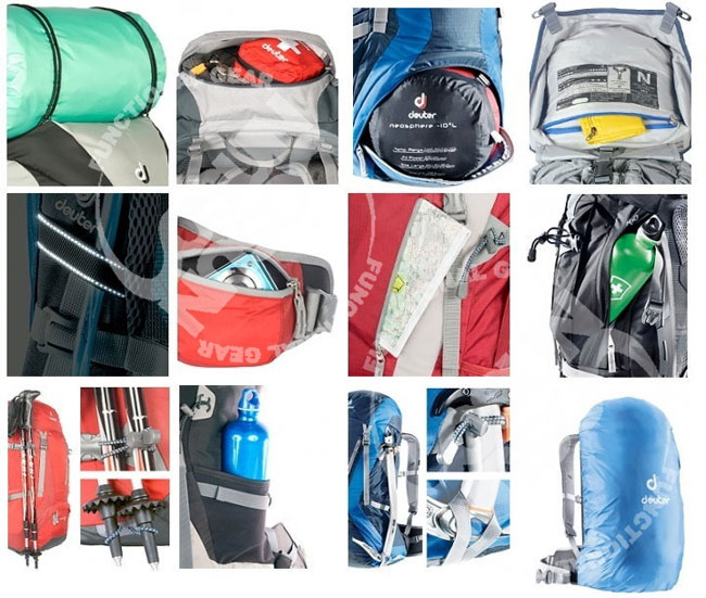 【德國 Deuter】 Futura 32 32L+4L 網架健行登山背包_紅/灰