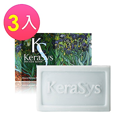 KERASYS可瑞絲 曠世名畫精油皂3入-葡萄柚橄欖海洋深層水(100g)