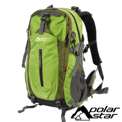 【PolarStar】透氣網架背包40L『蘋果綠』(附防雨罩) 登山│健行 P17806