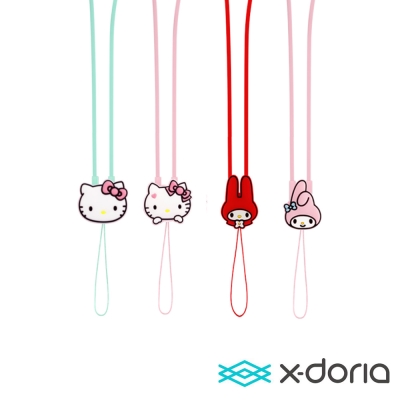 X-doria  Hello Kitty 40CM豆扣手機萌掛繩 炫麗系列
