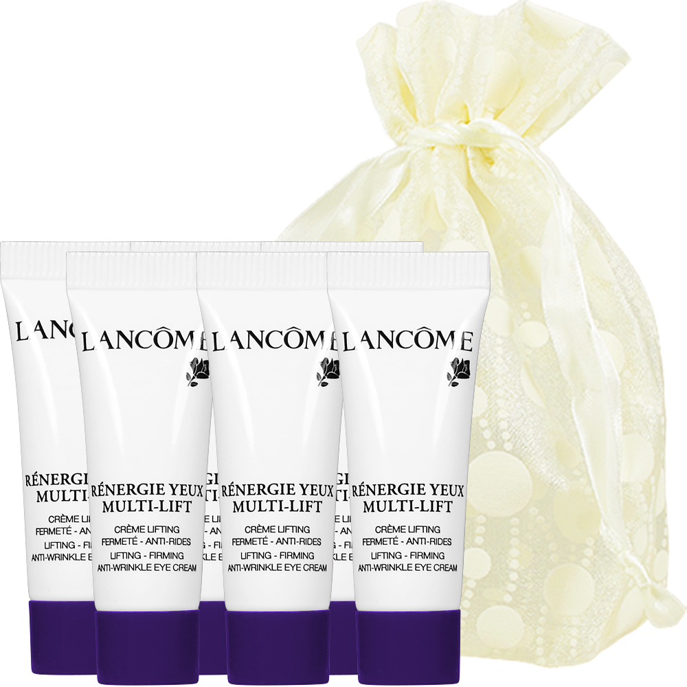 LANCOME 蘭蔻 超緊顏5D太空抗皺眼霜(3ml)6入旅行袋組