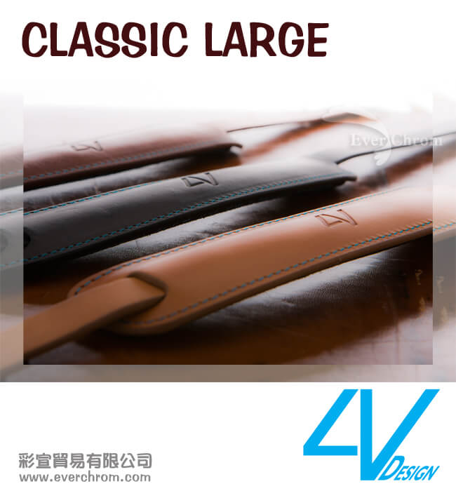 4V CLASSIC LARGE系列相機背帶CL-VV2530-BL-自然/青(L)