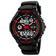 Watch-123 時刻美0931雙機芯多功能防震防水電子錶-紅色/48mm product thumbnail 1