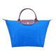 Longchamp 經典摺疊款式短提把水餃包(海水藍/中) product thumbnail 1