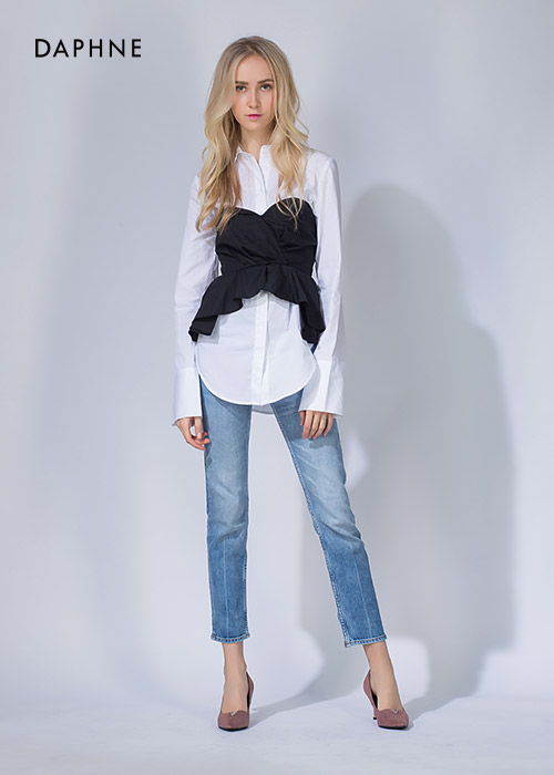 達芙妮DAPHNE 高跟鞋-V縷空水鑽絨面尖頭鞋-粉紅