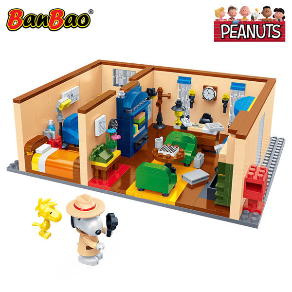 BanBao邦寶積木 史努比系列 Peanuts Snoopy 偵探工作室 7526