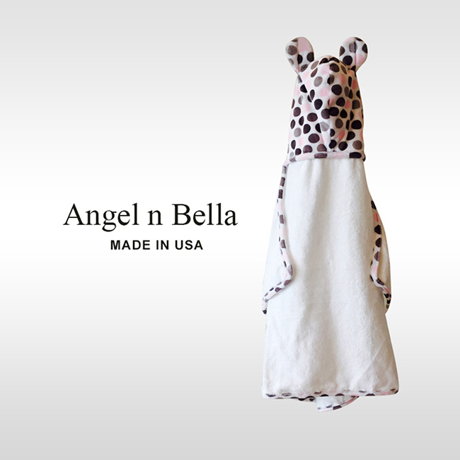 Angel n Bella 兒童連帽浴巾(共兩色)